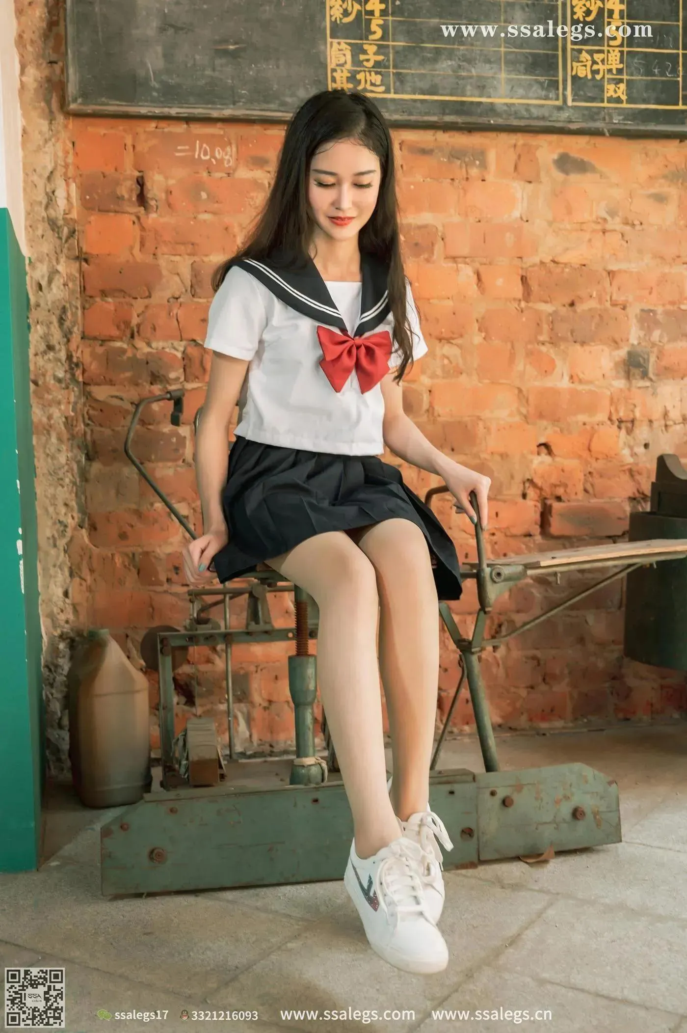 [SSA丝社]超清写真 NO.422 漫漫白色jk制服肉丝写真(下) [84P]插图5
